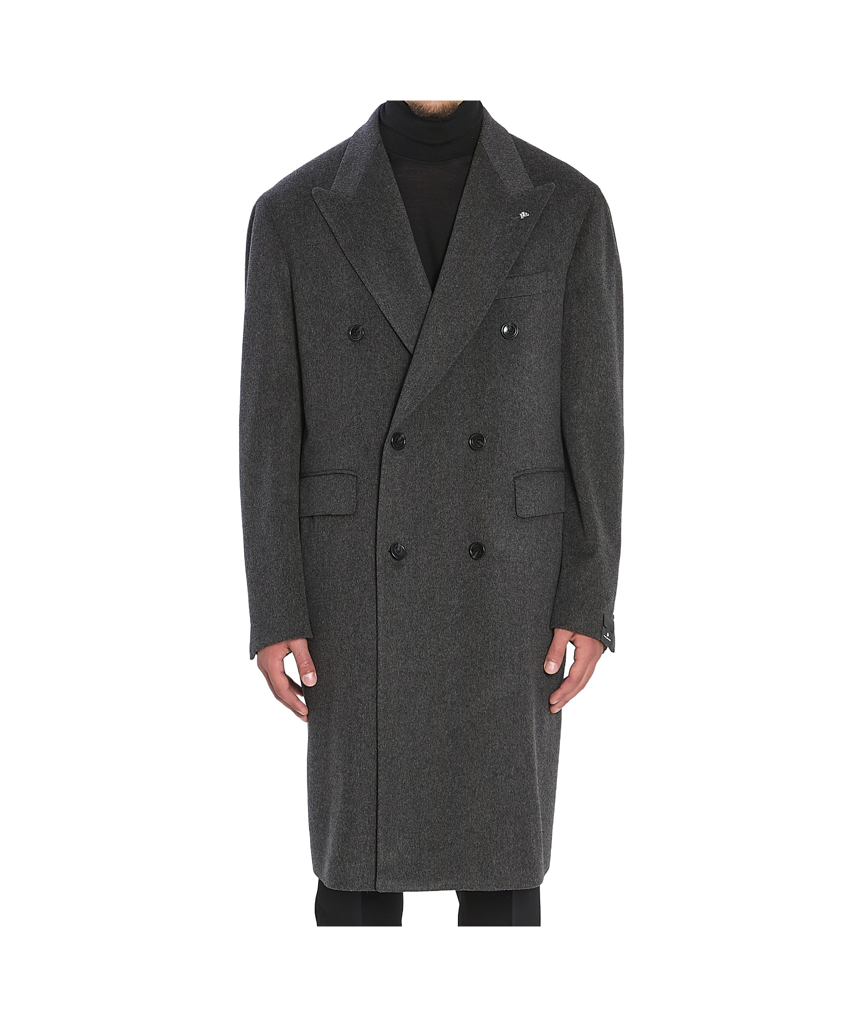 Tagliatore Pino Lerario Double-breasted Coat In Gray