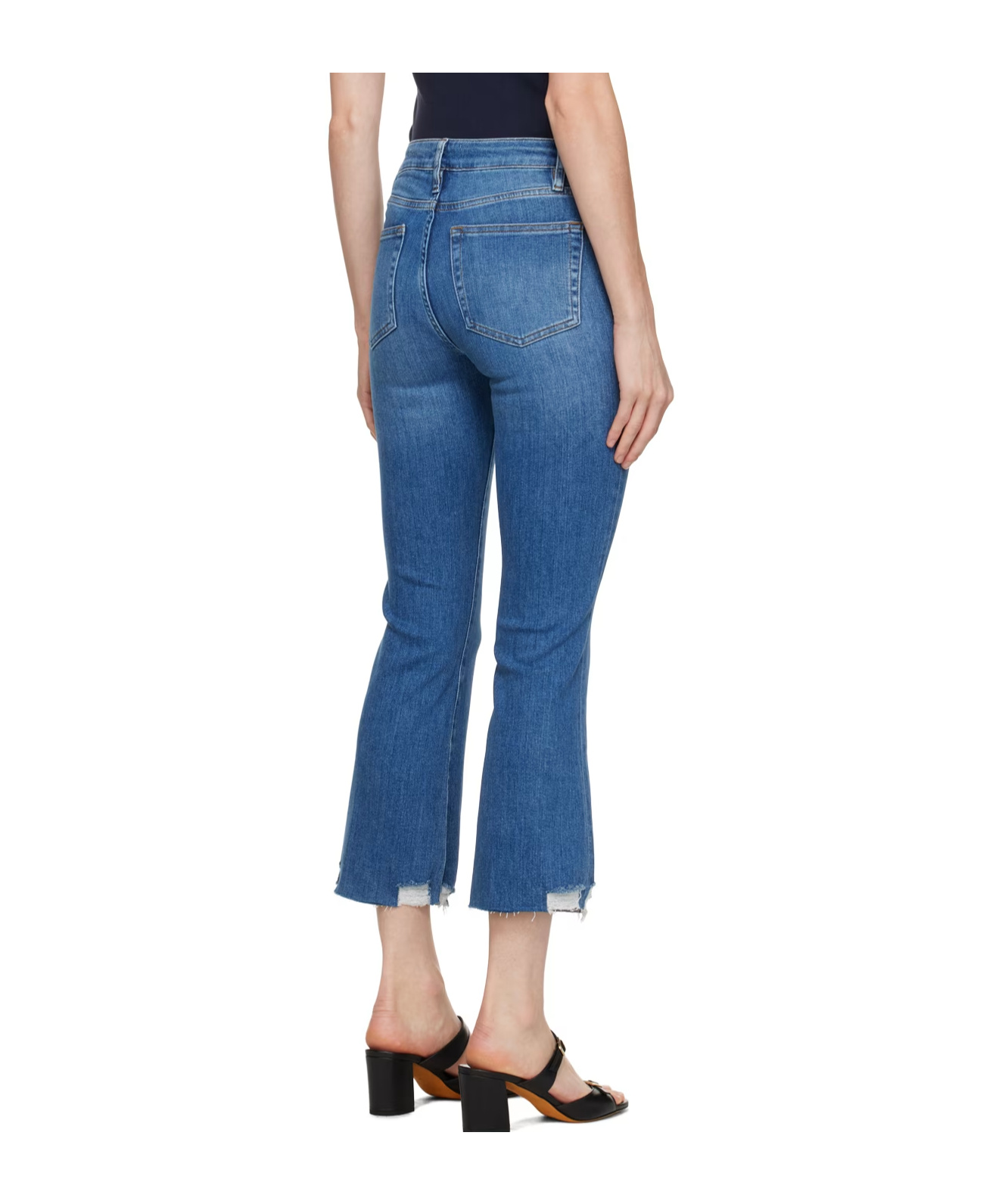 Frame Denim Le High Mermaid High-rise Straight Jean In Blue
