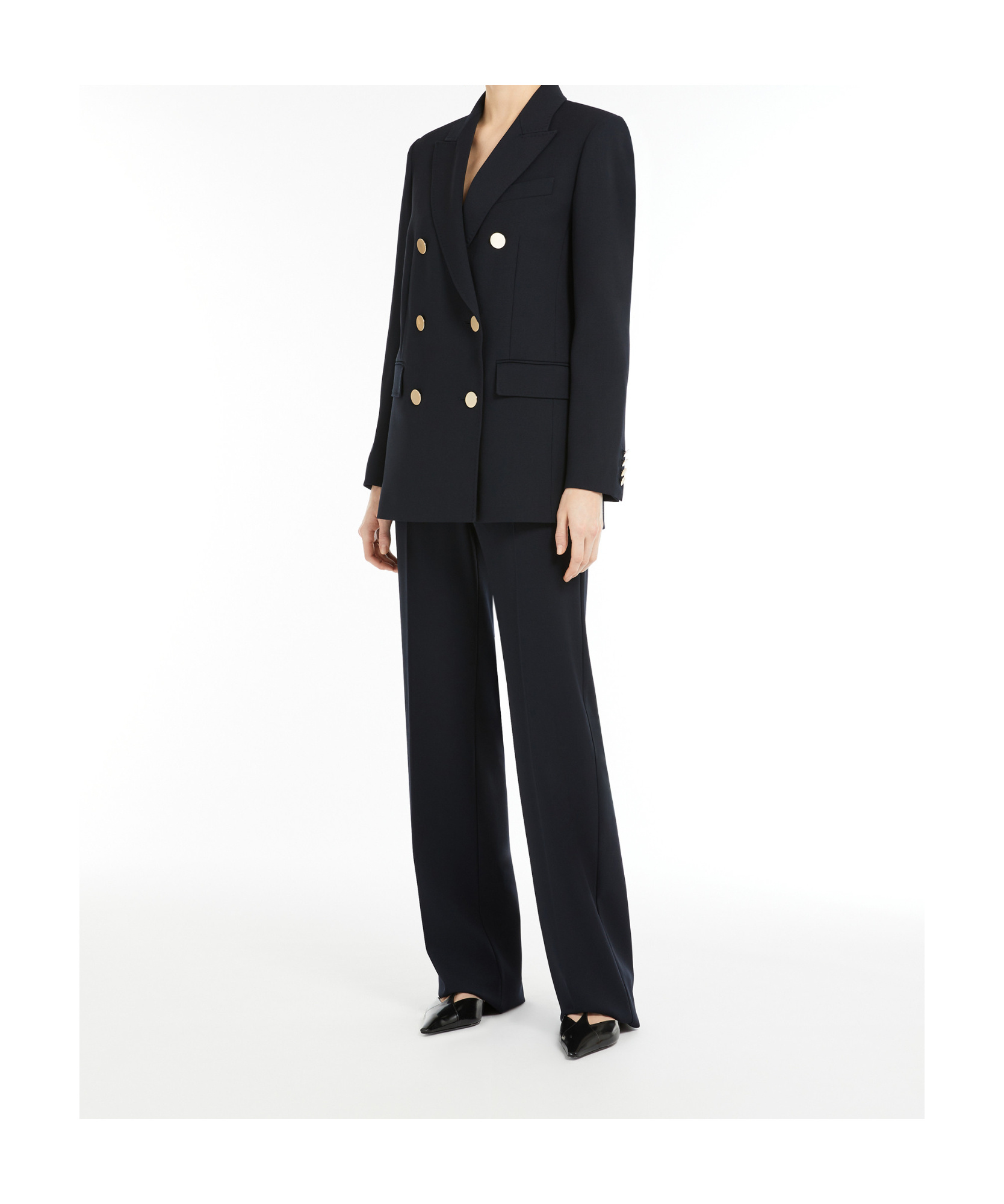 Max Mara Belt-loop Casual Pants In Black