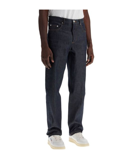 Apc Petit New Standard Raw Denim Indigo Jeans In Black