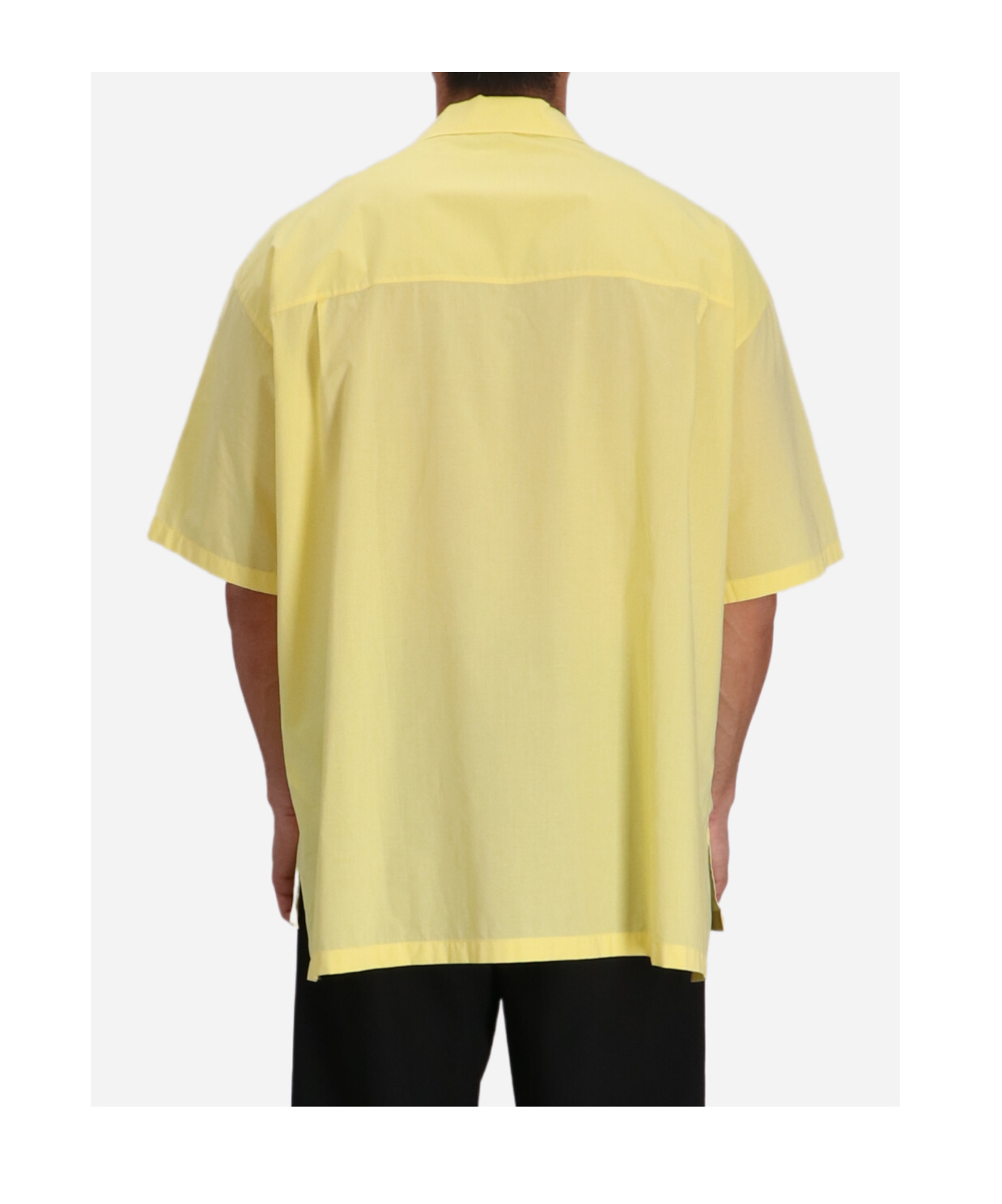 Moschino Short-sleeve Button-up Shirt In Yellow
