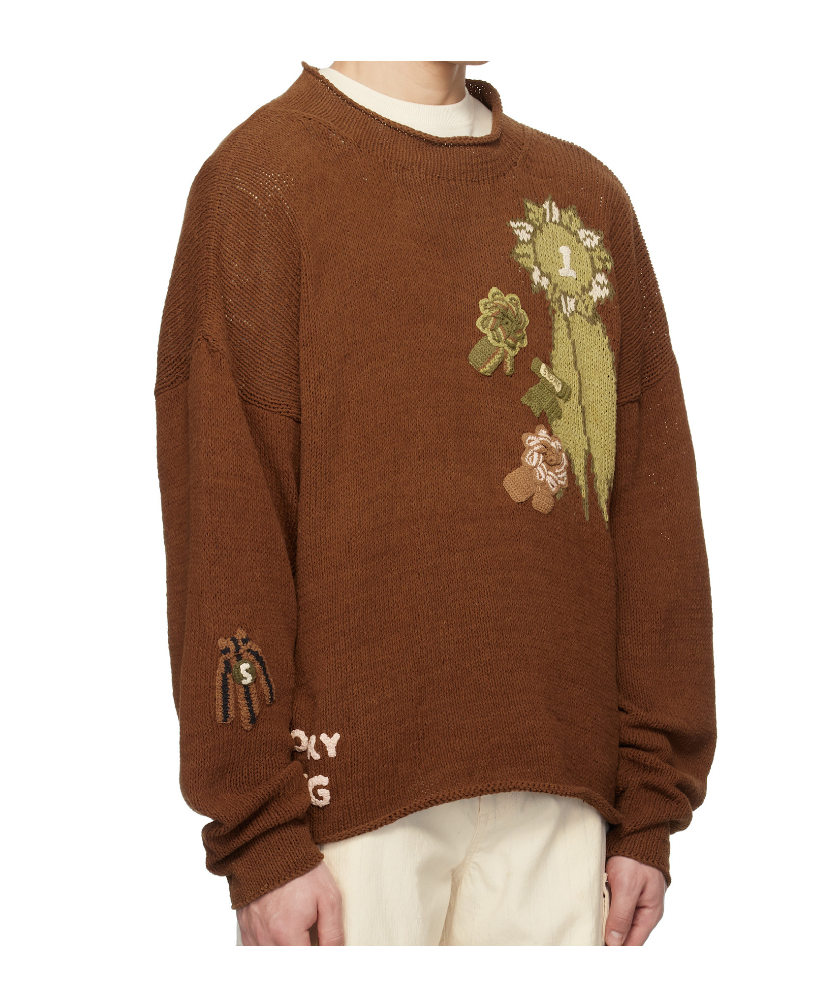 Story Mfg. Brown Twinsun Rollneck Sweater In Brown