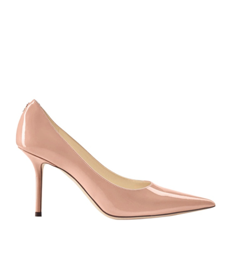 Jimmy Choo 85mm Pointed-toe Patent-leather Pumps In Pink
