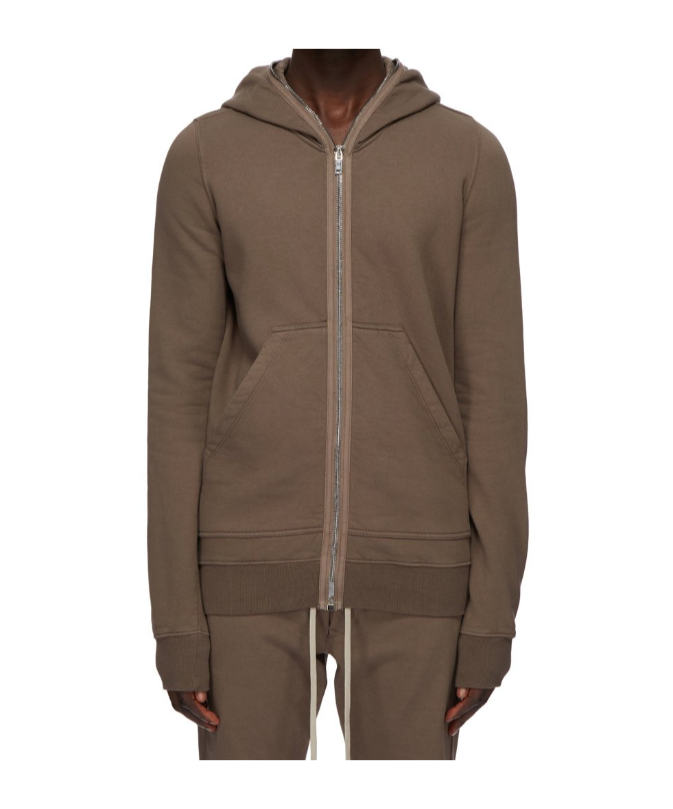 Rick Owens Drkshdw Long-sleeved Sweater In Brown