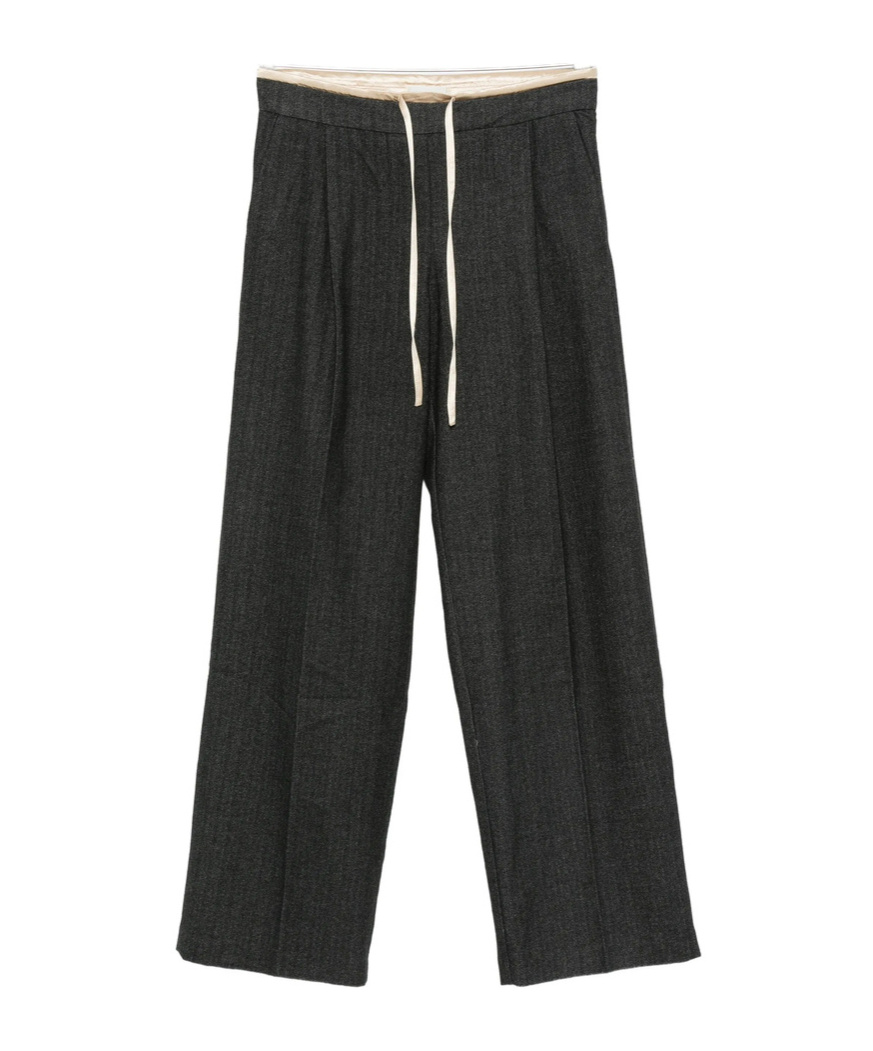 Bellerose Drawstring-waist Trousers In Black