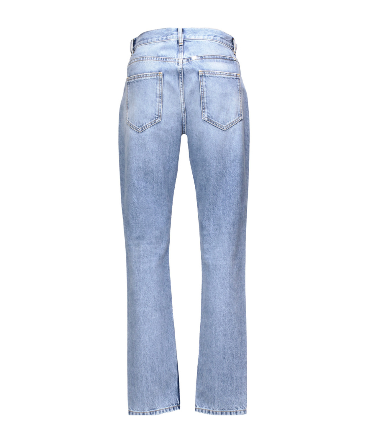 Givenchy 4g Plaque Straight-leg Jeans In Blue