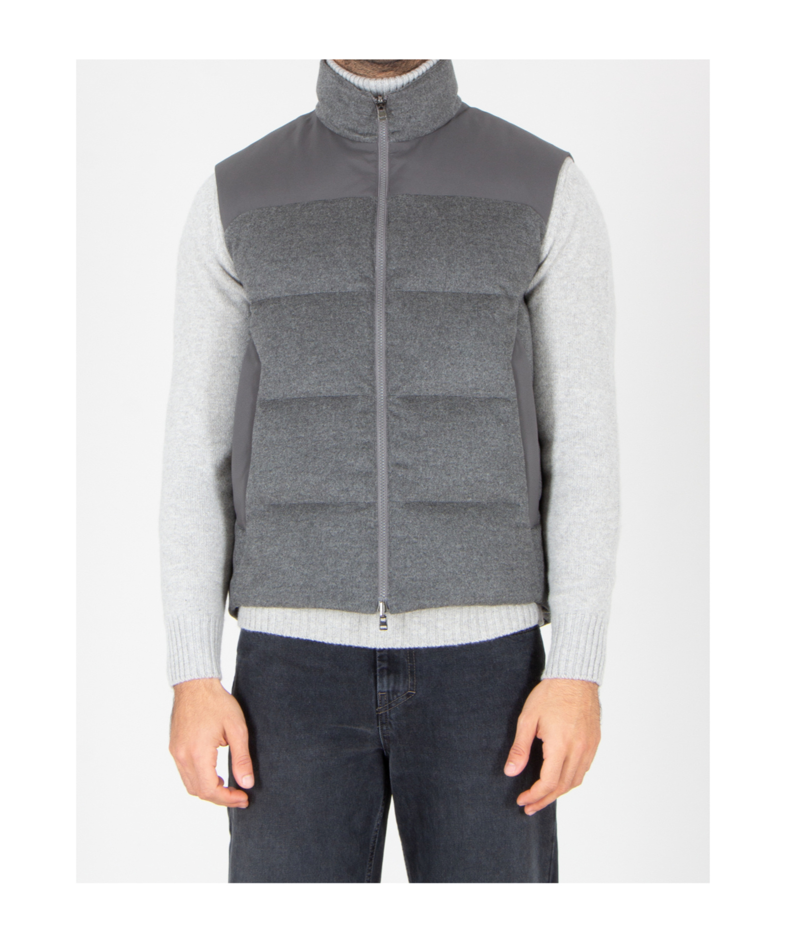 Sease Cashmere Gilet In Gray