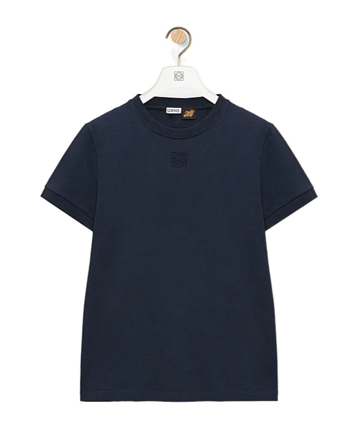 Loewe Lace T-shirt In Cotton In Blue