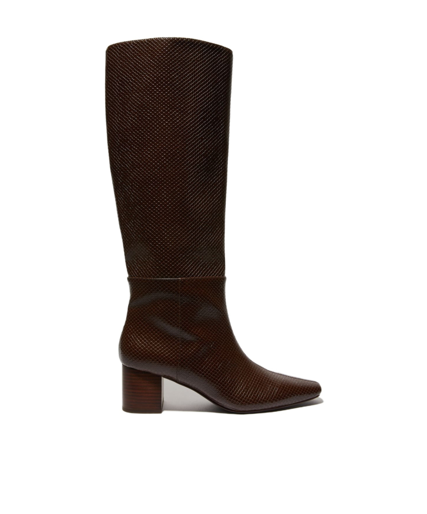 Maxco. Chunky-heeled Knee-high Boots In Brown