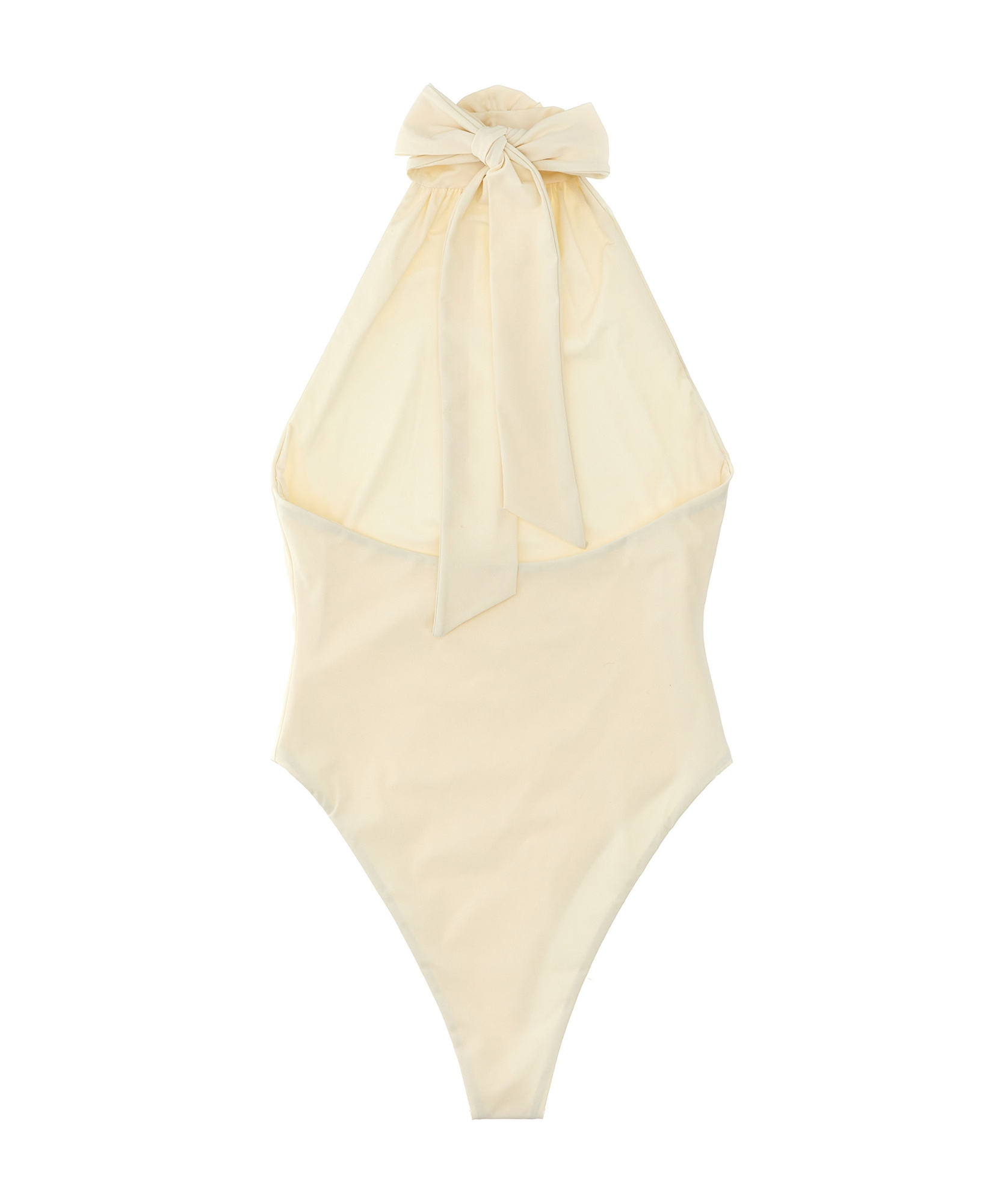 Magda Butrym Hollowed-out Neck Swimsuit In Nude