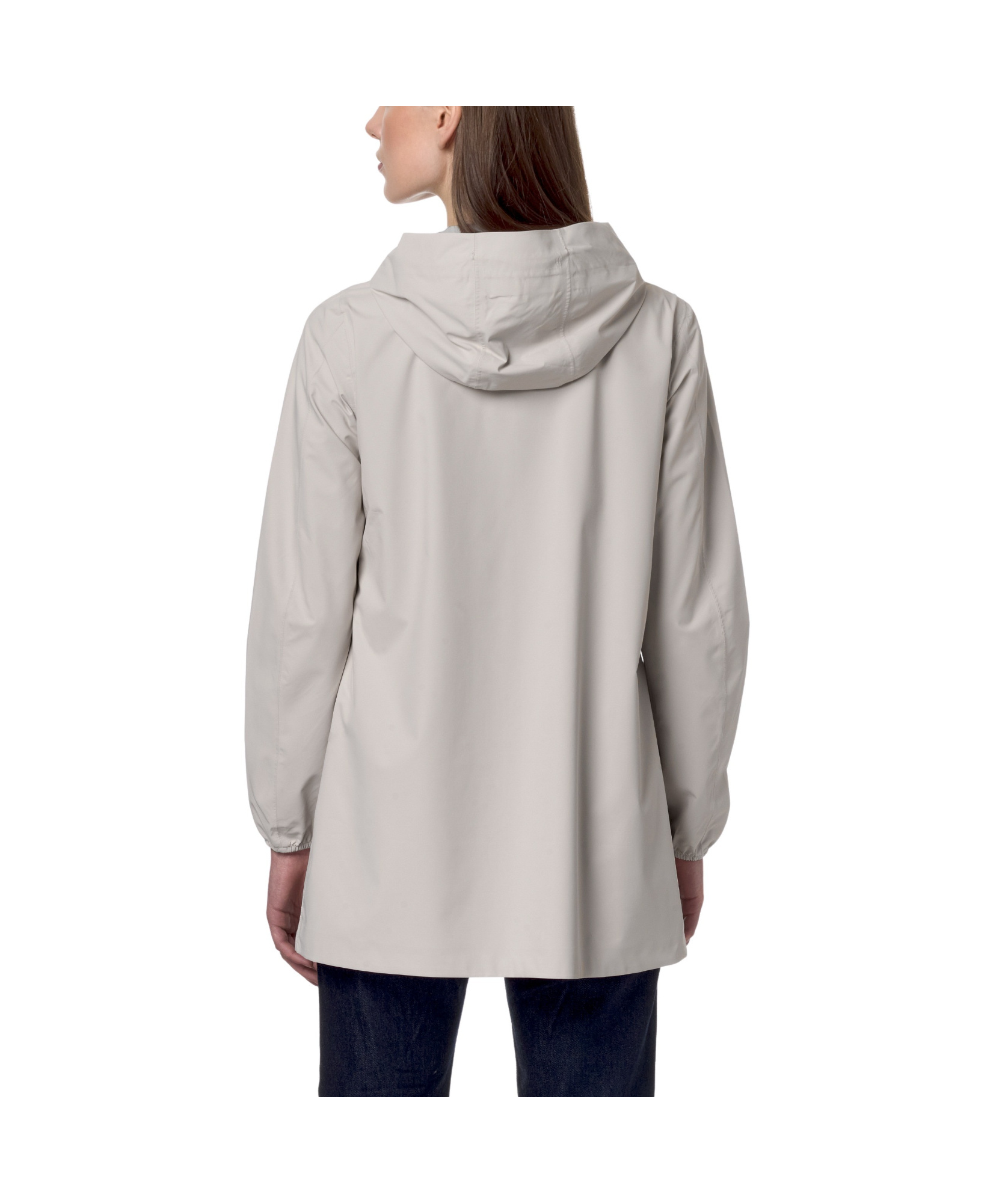 K-way K Way Mathy Bonded Beige Jacket In White