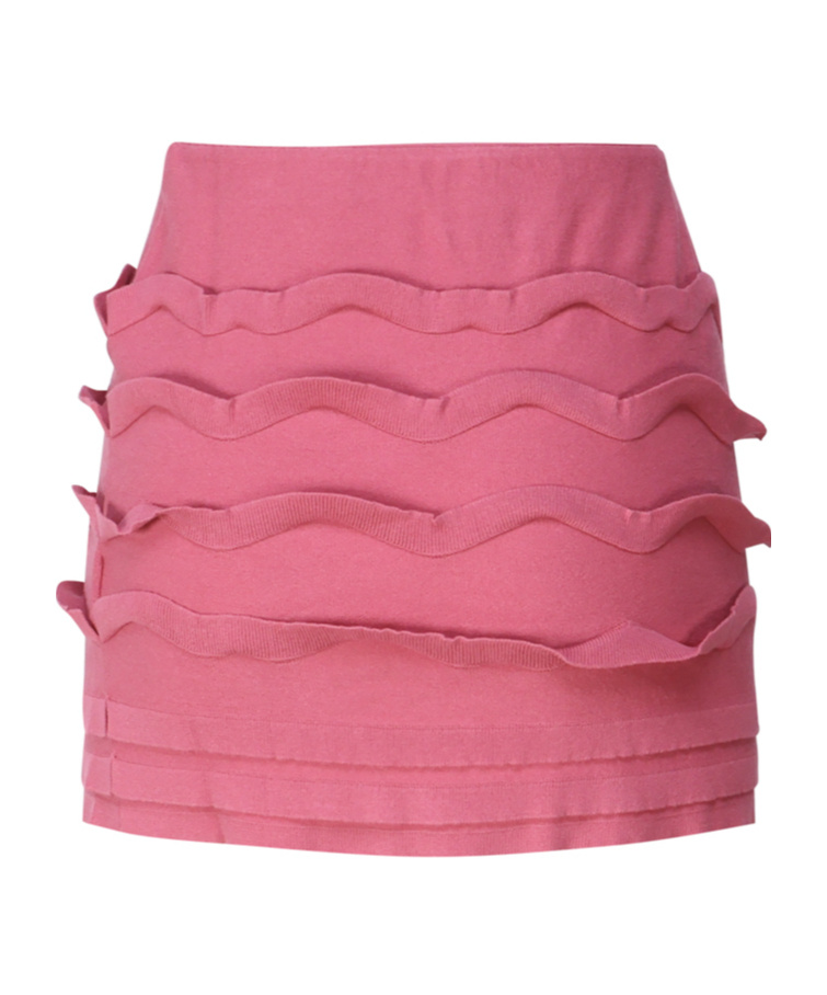 Blumarine Elastic Waist Skirt In Pink