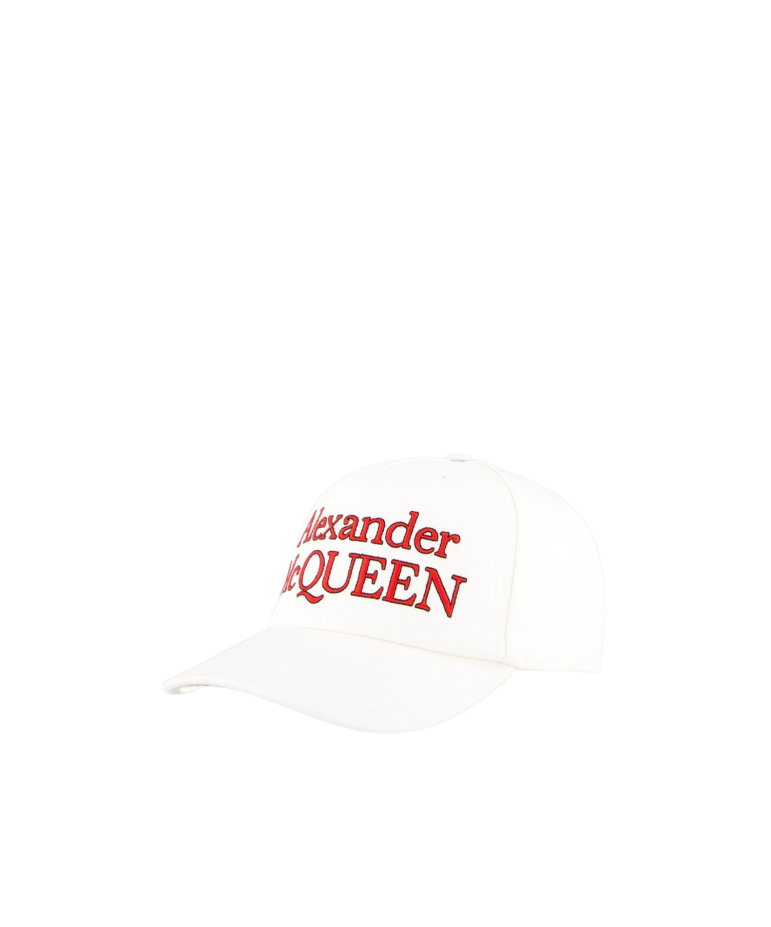 Alexander Mcqueen Logo Print Cap In White