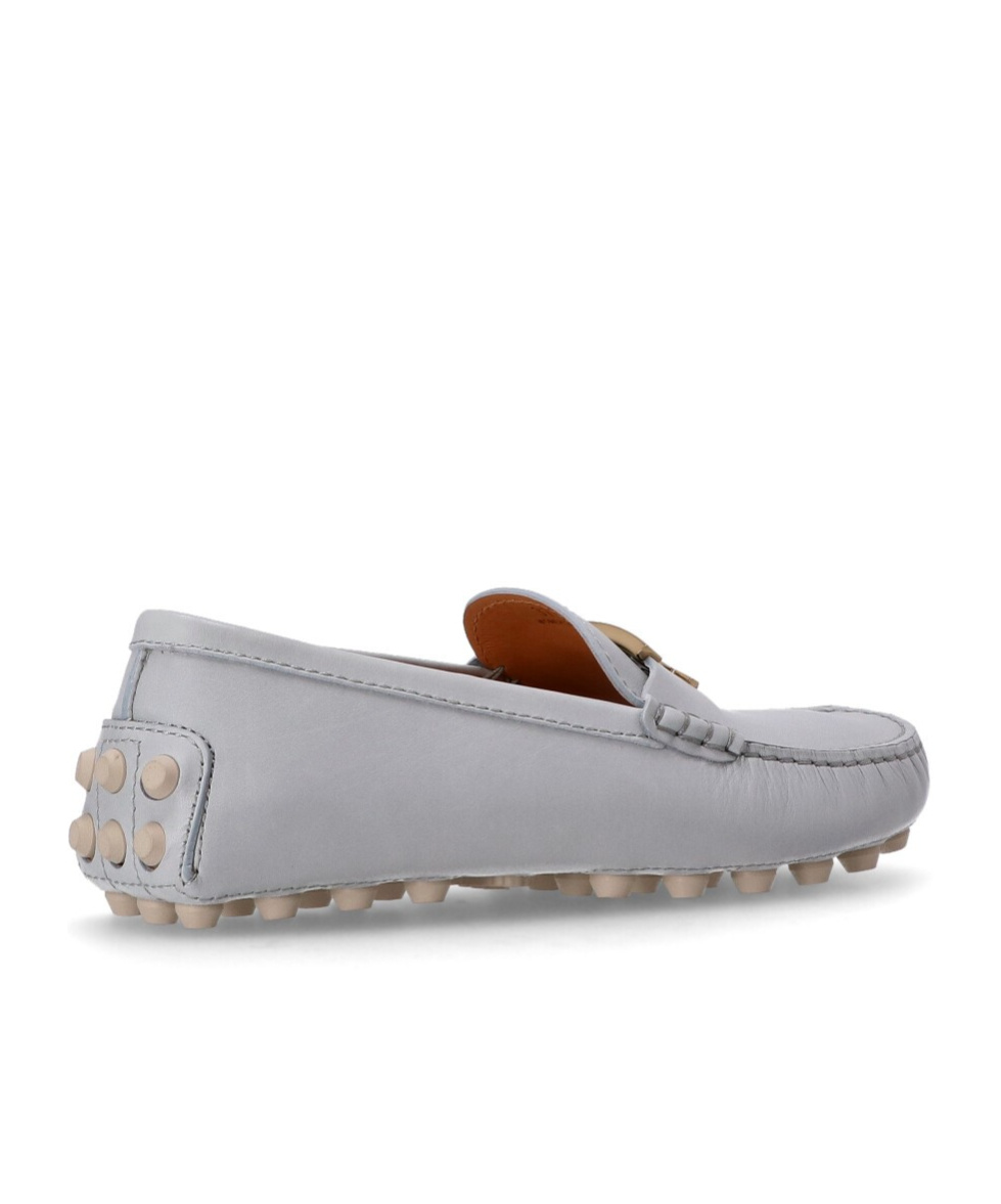 Tod's Round-head Flat Shoes In Gray