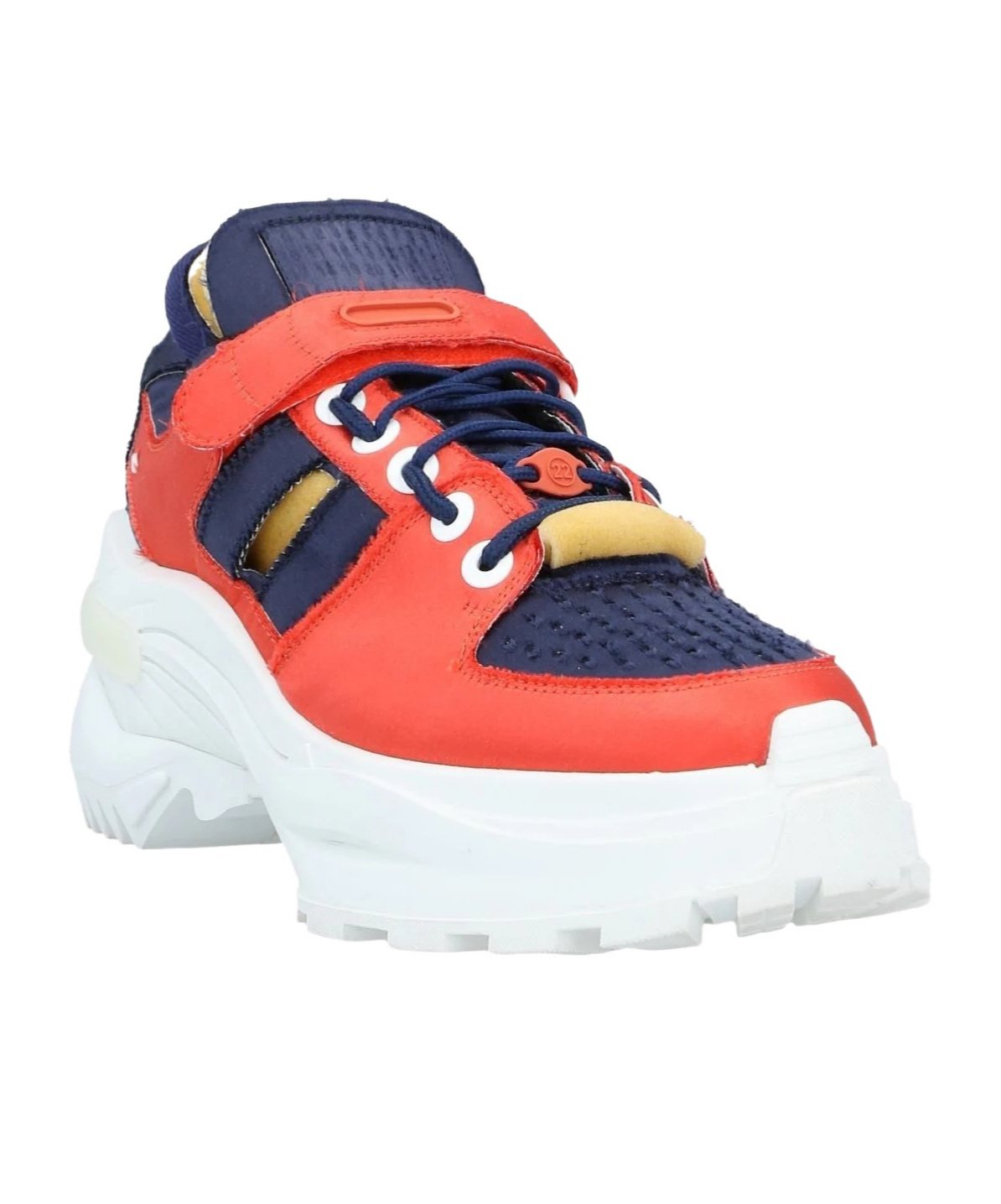 Maison Margiela Color-block Platform Sneakers In White