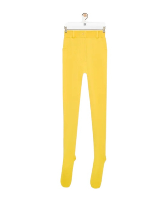 Loewe Leggings In Viscose Blend In Yellow