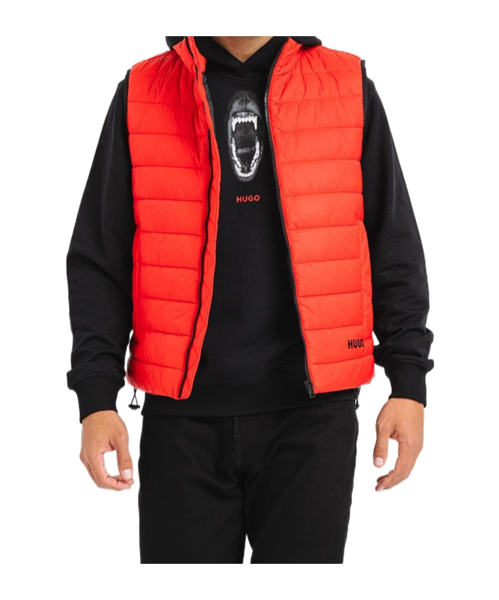 Shop Hugo Boss Zippered Vest In Black