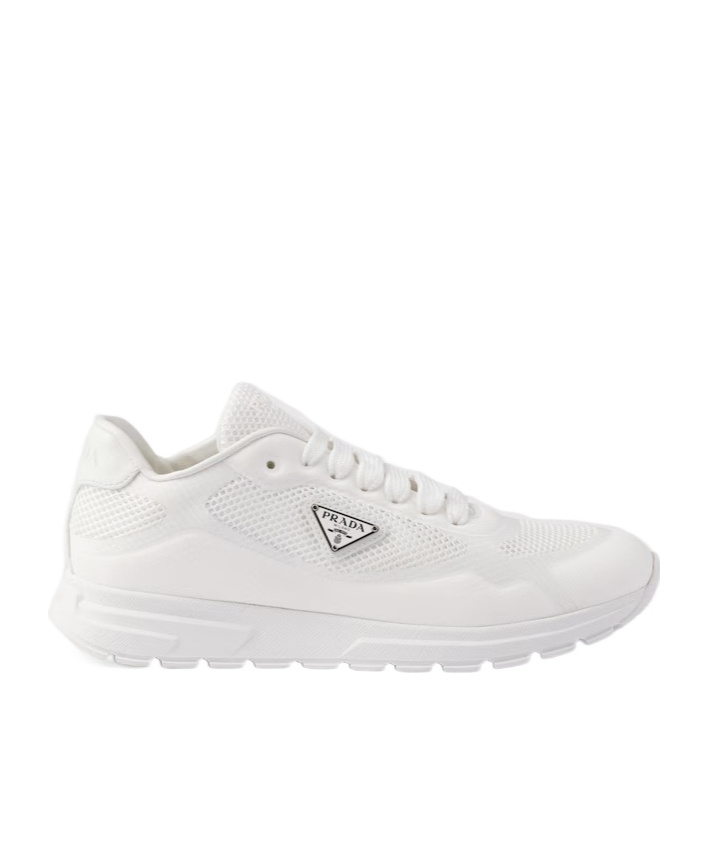 Prada Women's Prax 2.0 Fabric Low-top Sneakers In White
