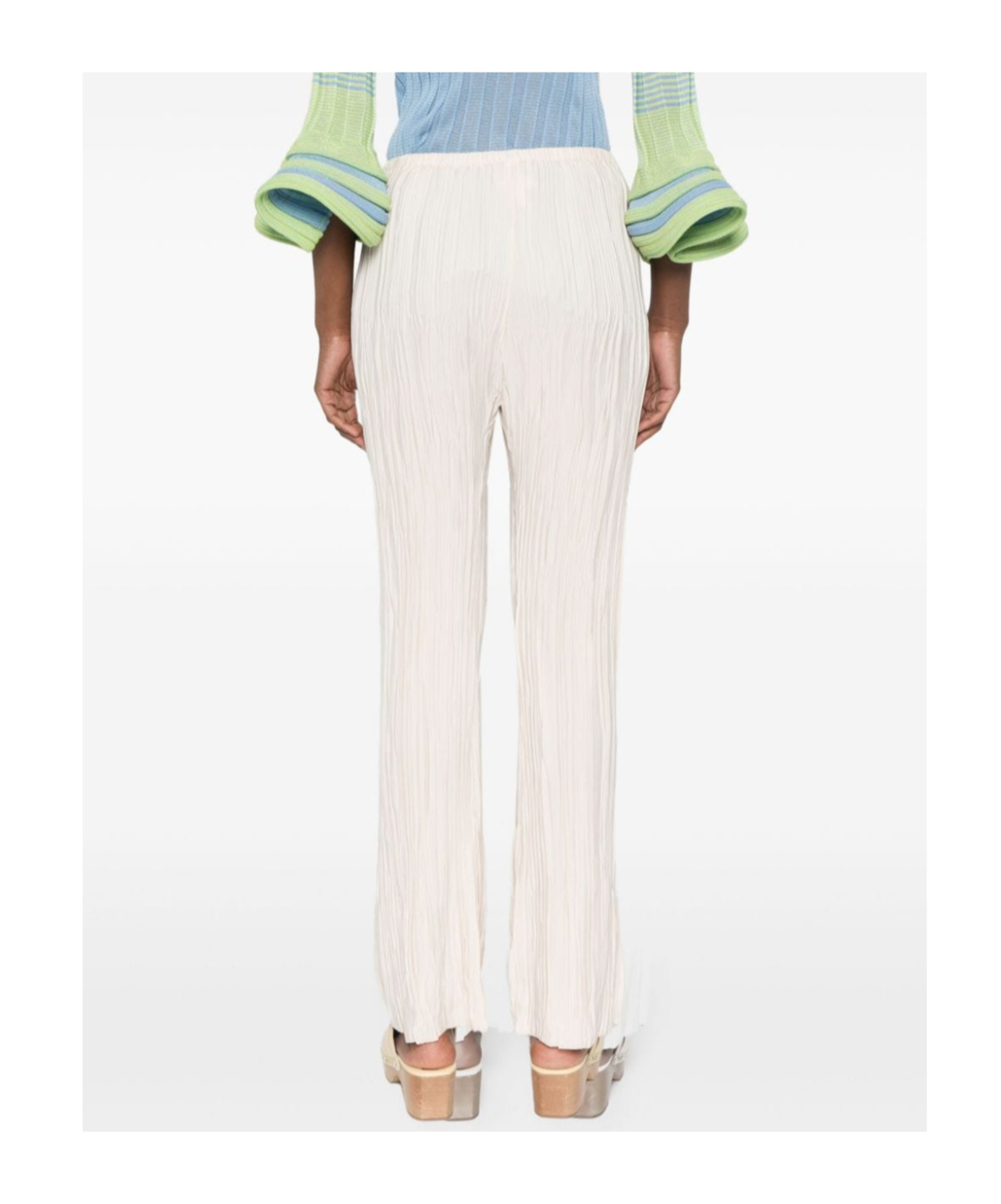 Forte Forte Women Pleated Crepe Trousers In Pink
