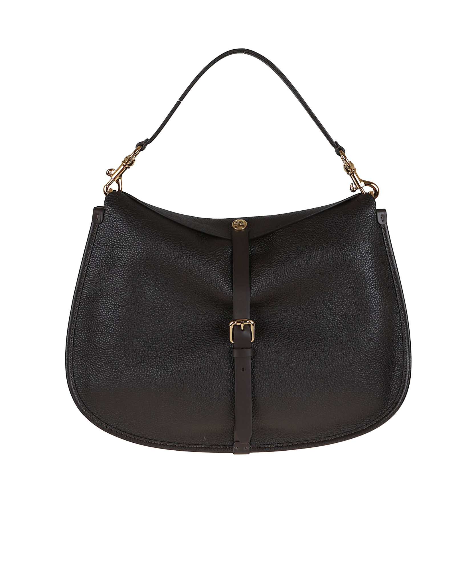 Etro Crossbody Pony Xl Tumbled Leather In Black