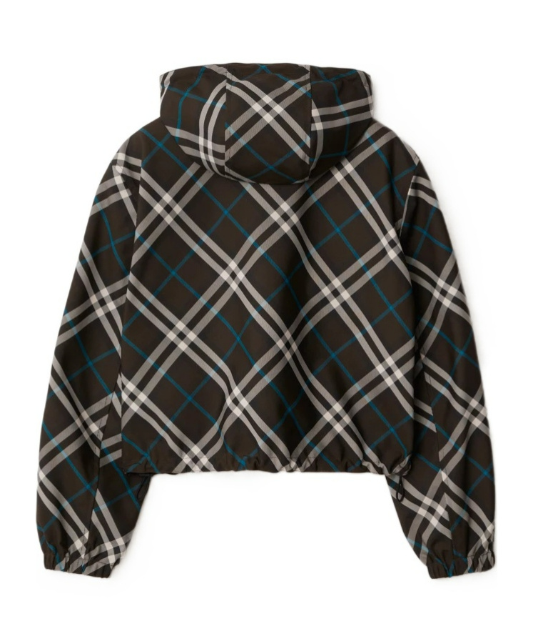 Burberry Reversible Checked Jacket In Black