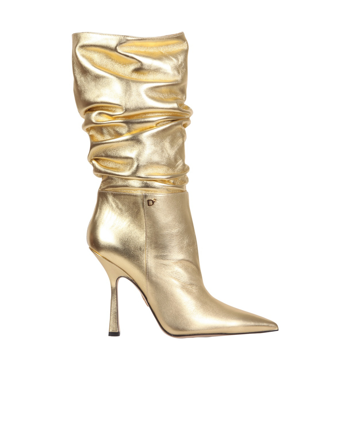Dsquared2 Blair Pointed Toe Boots In Gold