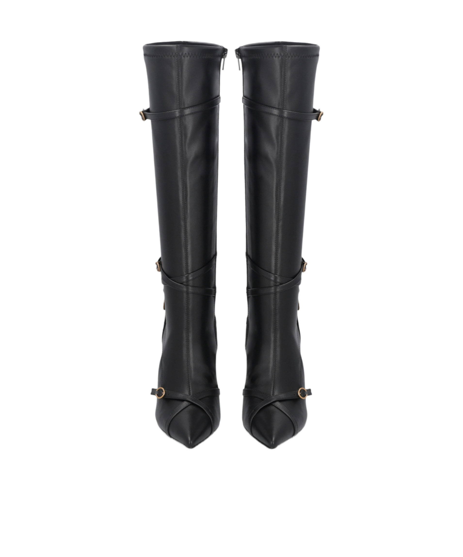 Pinko Pointed Boots In Black