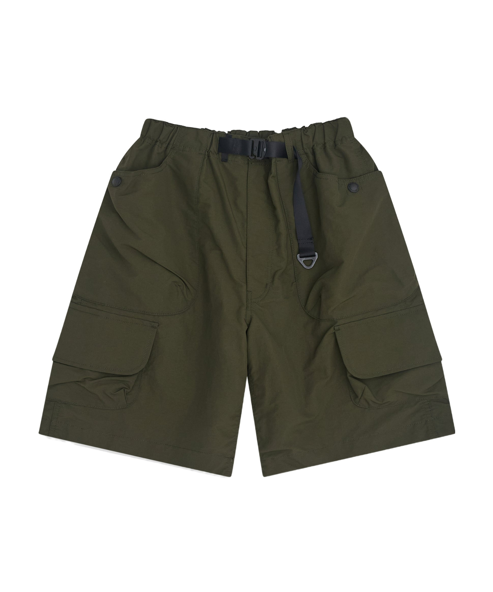 Comme Des Garçons Elastic Waist Shorts In Green