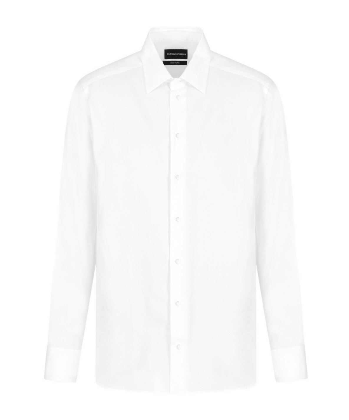 Emporio Armani Garment-dyed Linen Shirt With French Collar