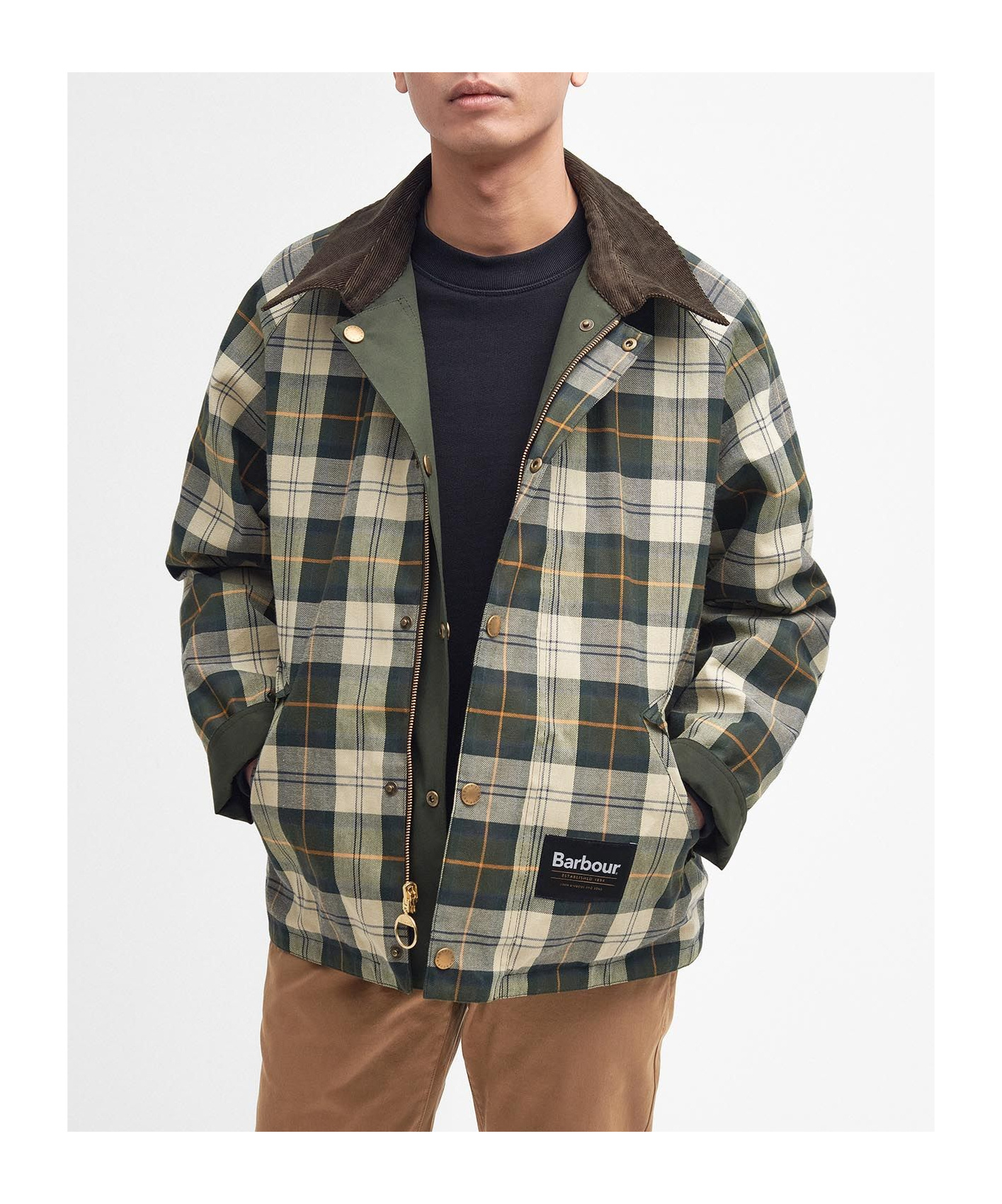 BARBOUR TRANSPORTER REVERSIBLE SHIRT JACKET