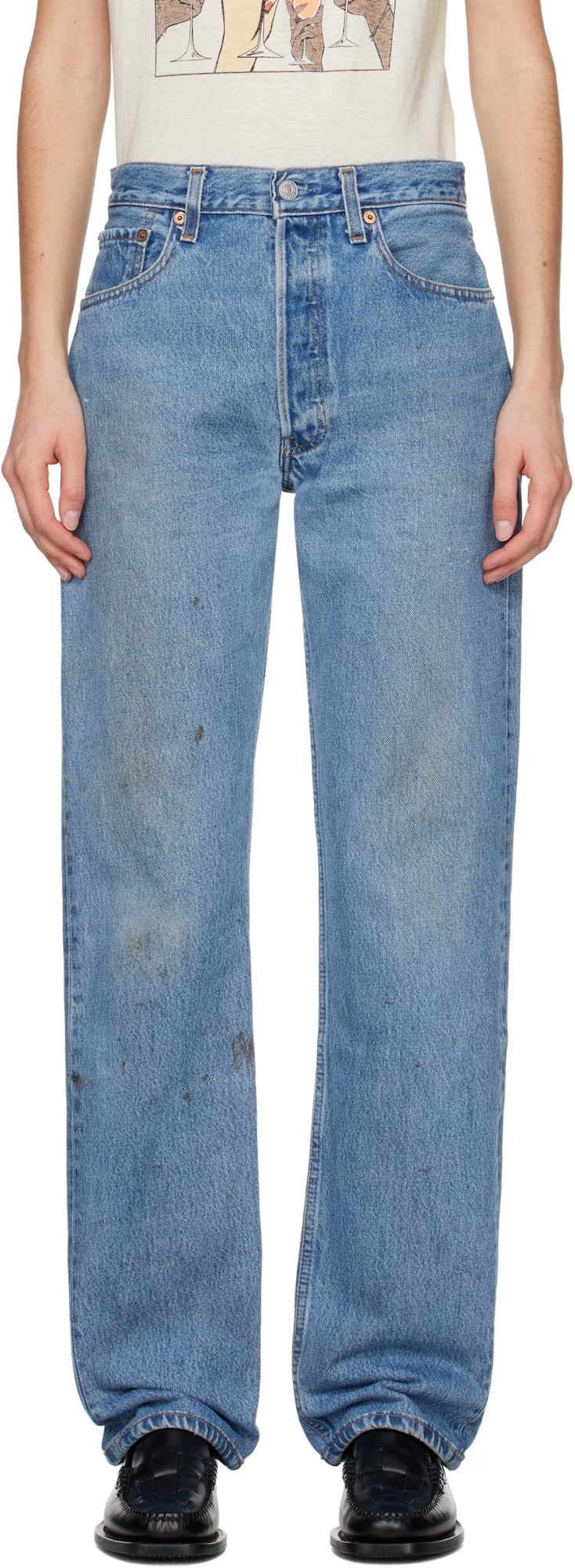Re/done Straight-leg Jeans