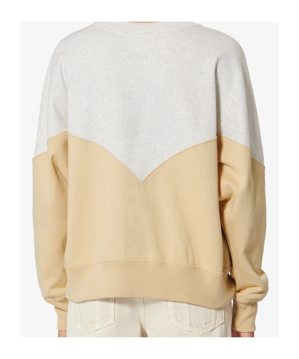 Isabel Marant Étoile Houston Colorblock Crewneck Sweatshirt Long Sleeves In Multi