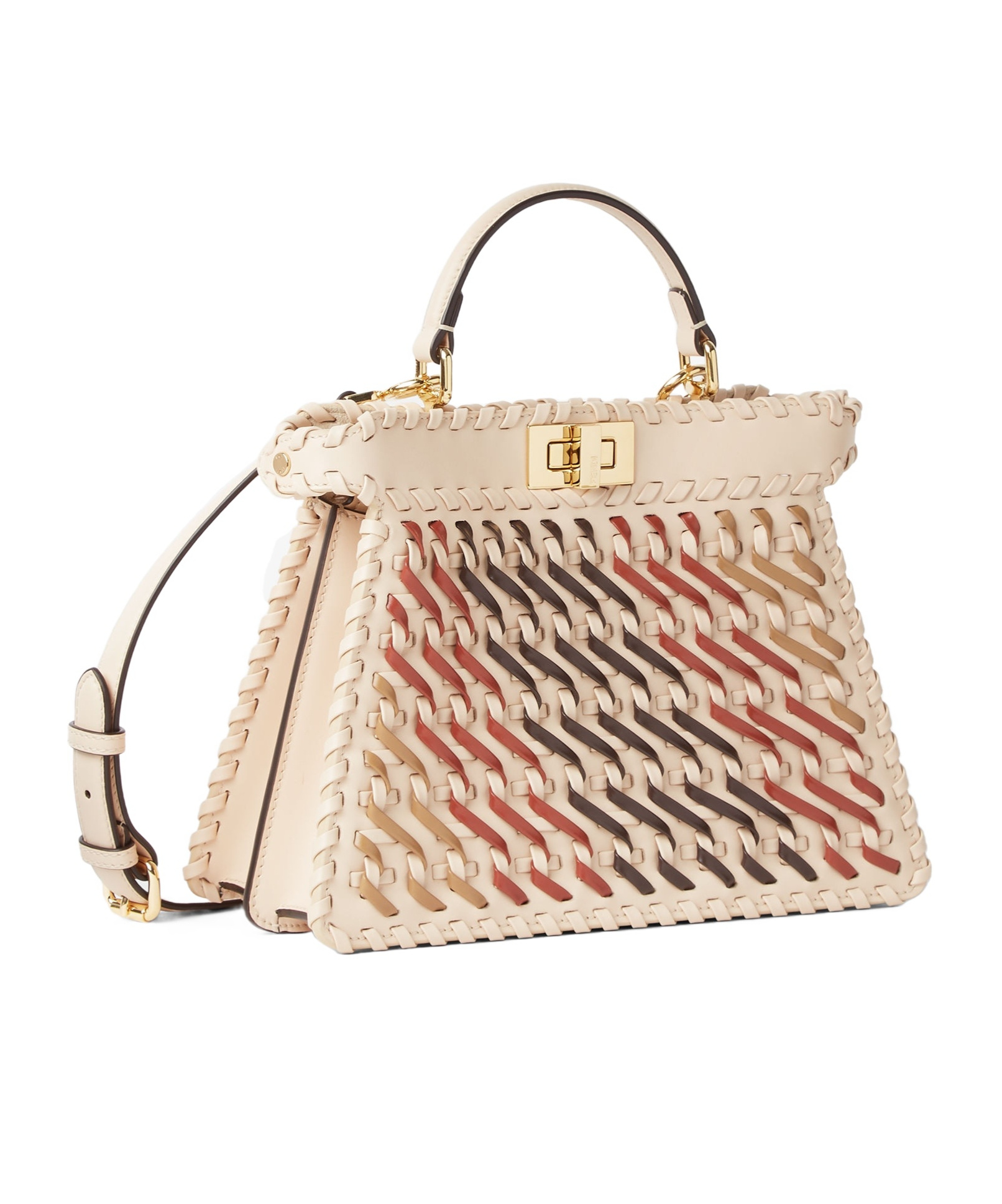 Fendi Women Peekaboo Iseeu Small Leather Crossbody Bag In Multi