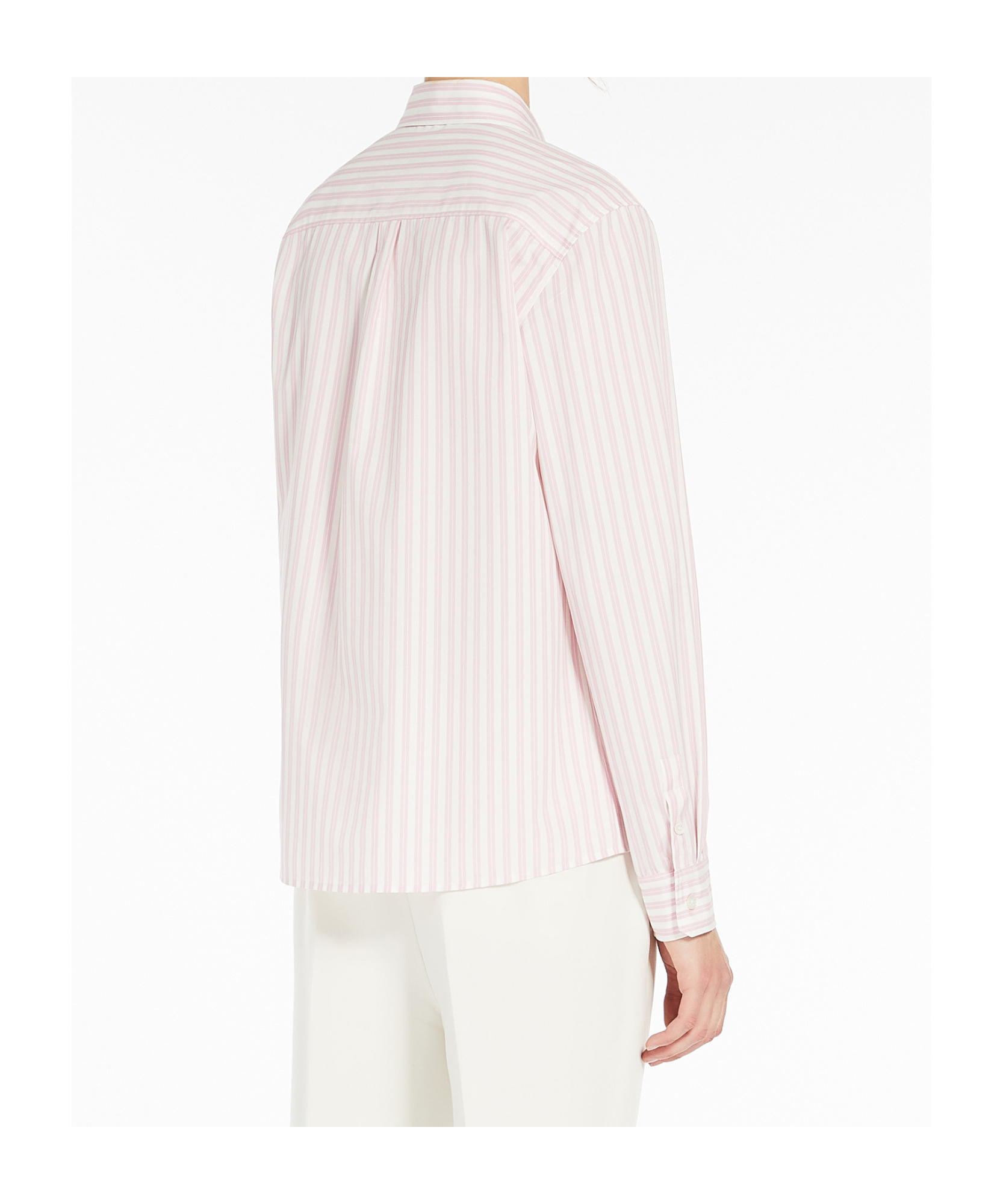 Weekend Max Mara Buttoned Striped Shirt In Neutral