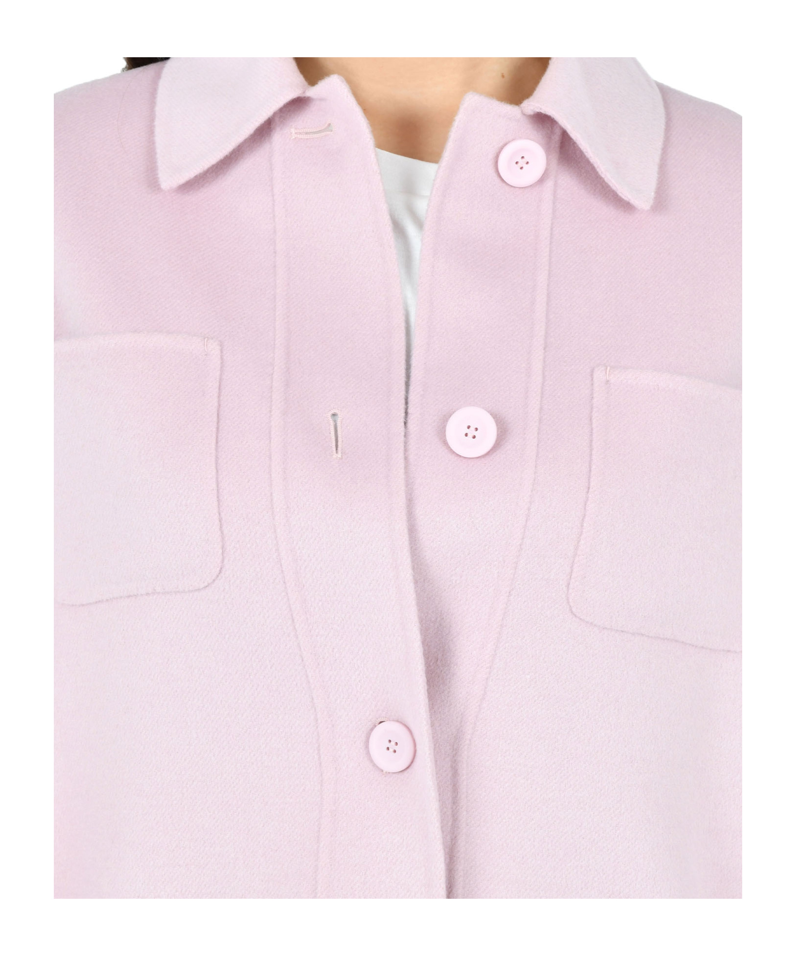 Max Mara Shirt-style Jacket In Pink