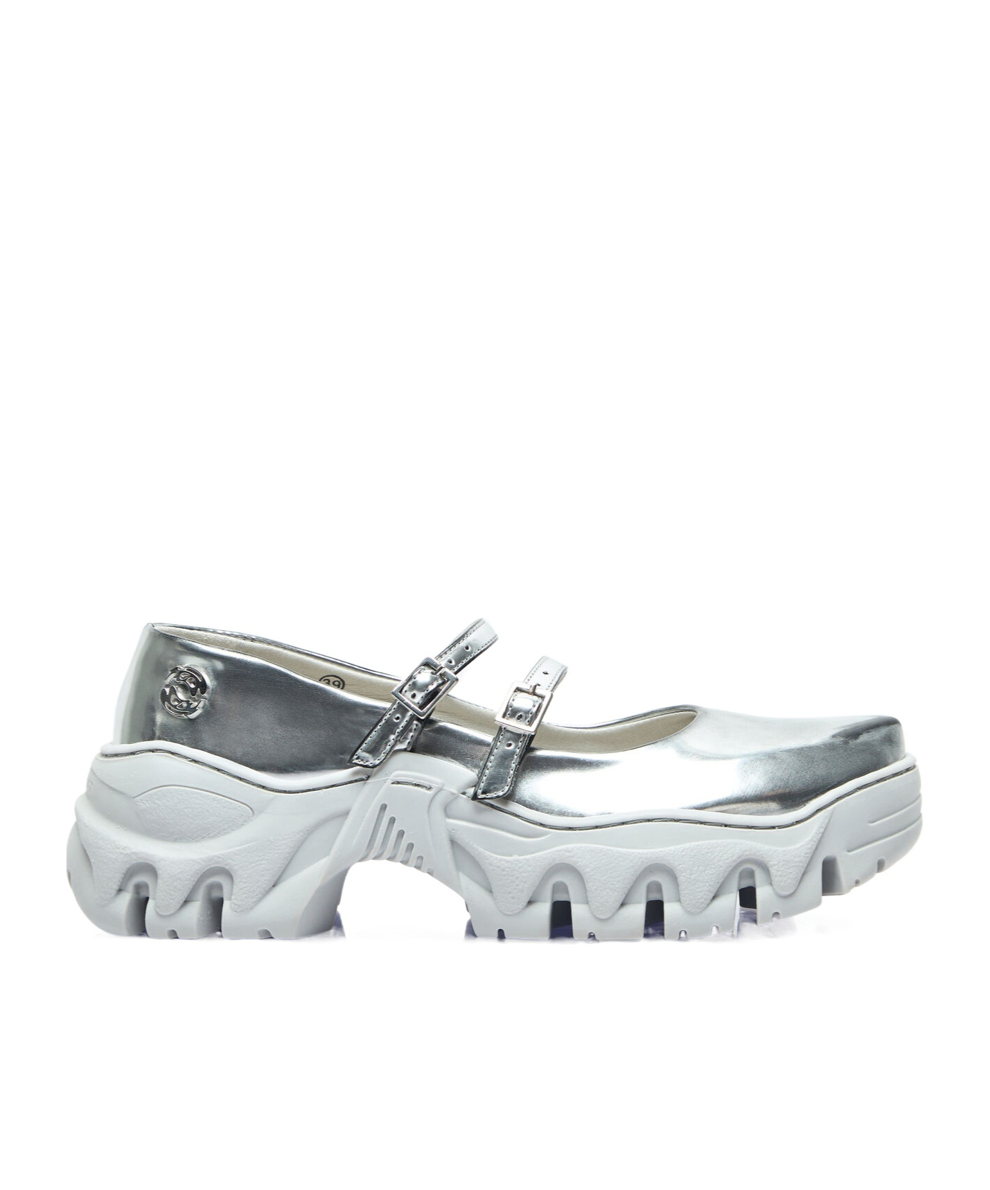 Rombaut Round-headed Platform Sole Shoes In Gray