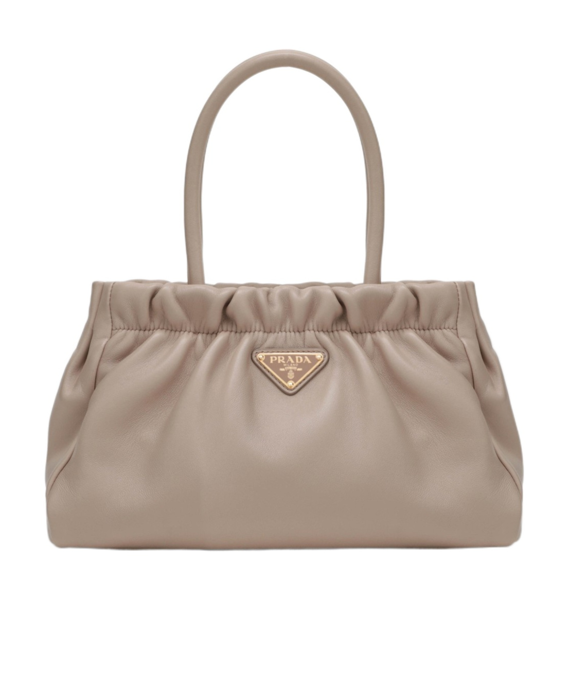Prada Double Handle Shoulder Bag In Pink