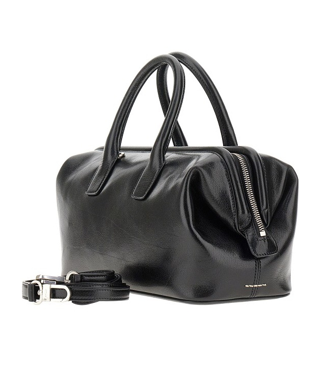 Bally Double Handle Shoulder Bag In Black