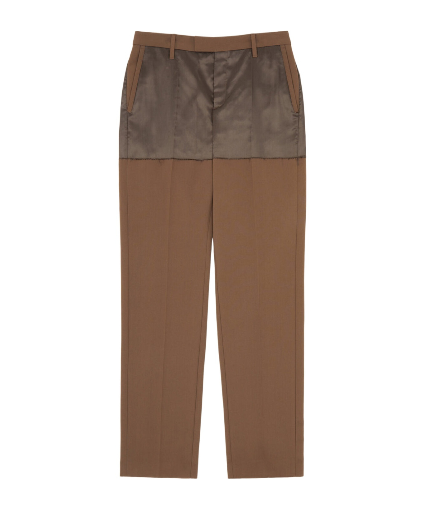 Mm6 Maison Margiela Ribbed V-neck Cardigan In Brown
