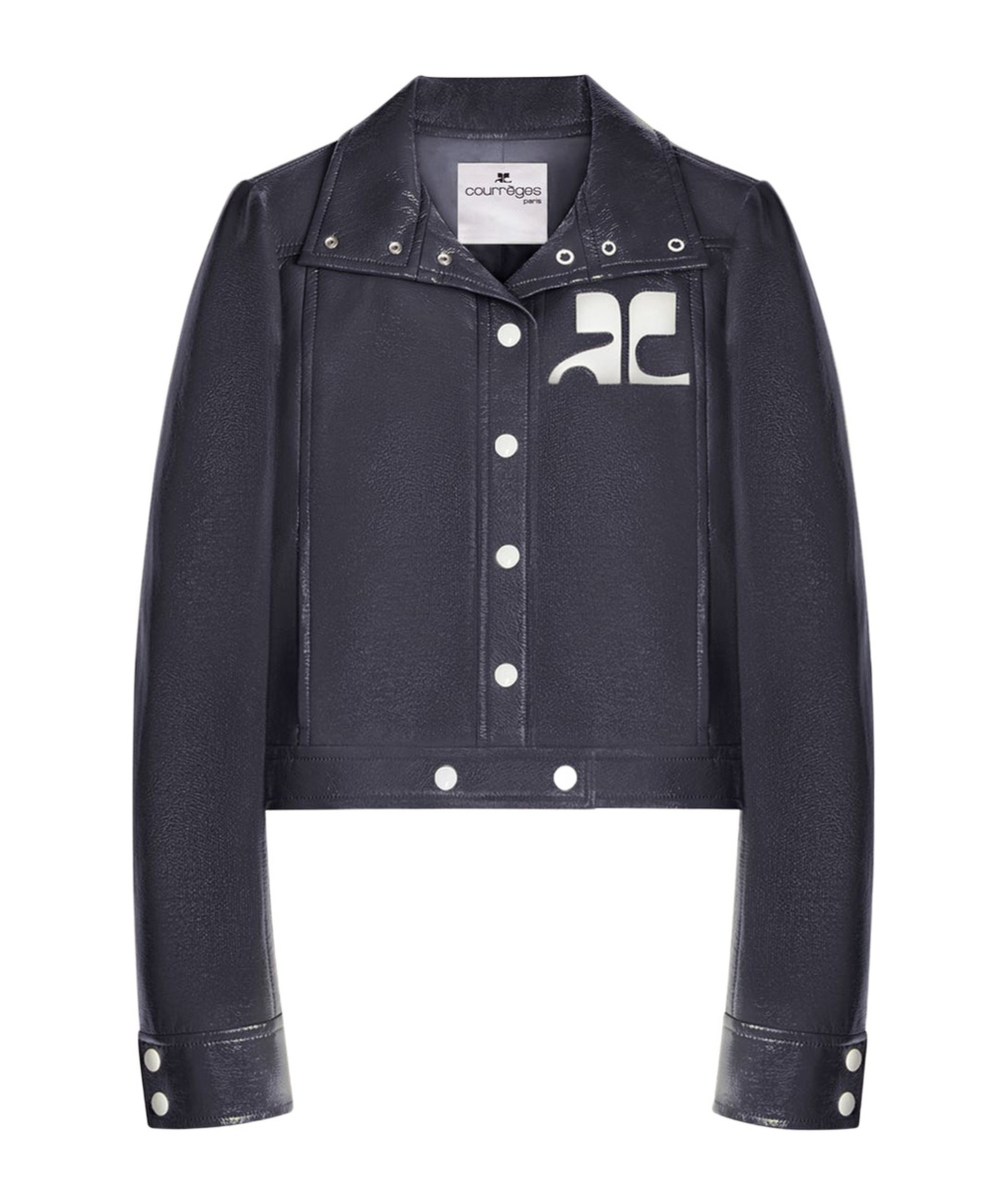 Courrèges Long-sleeved Casual Jacket In Black