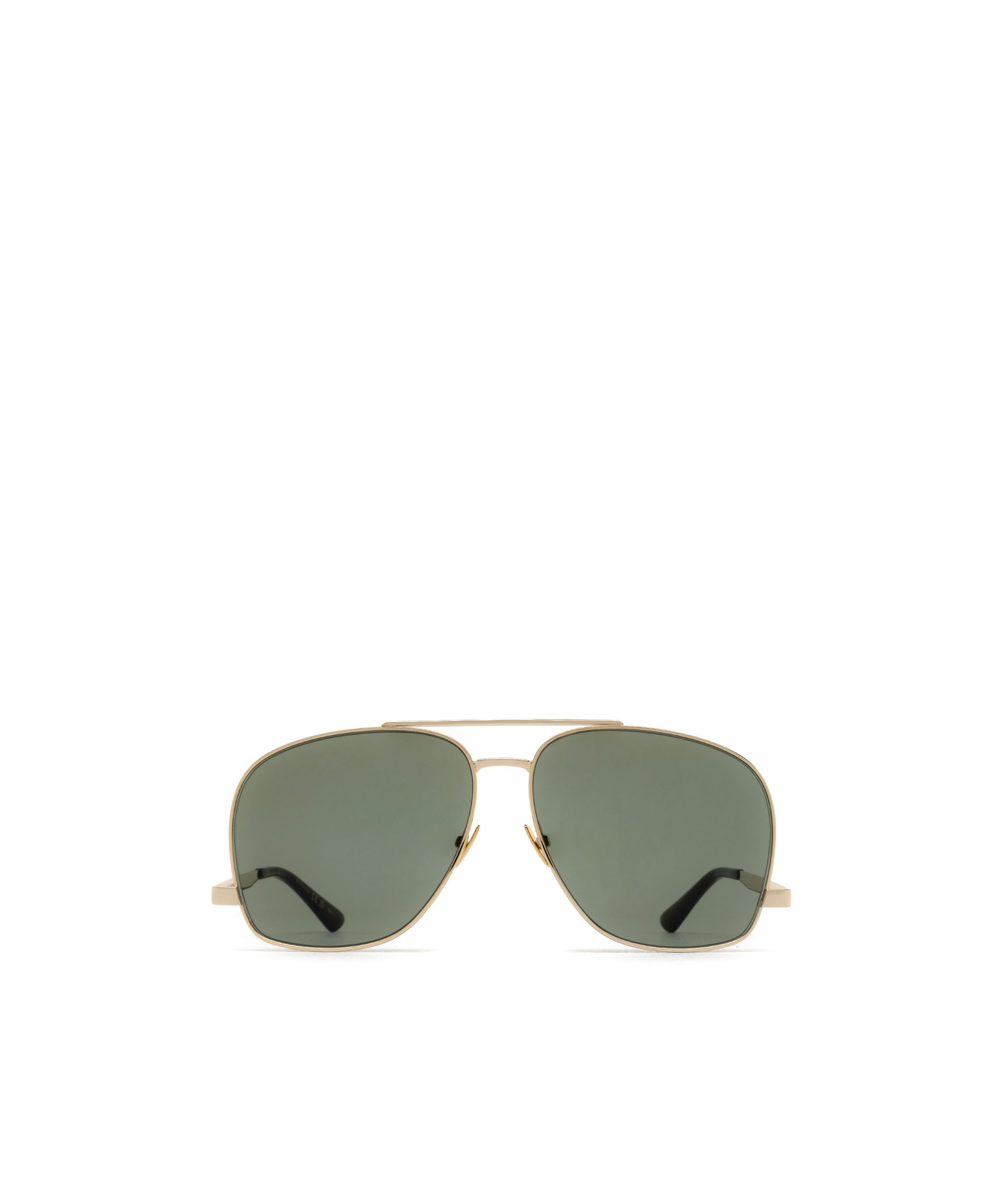 Saint Laurent Eyewear Pilot Frame Sunglasses In Green