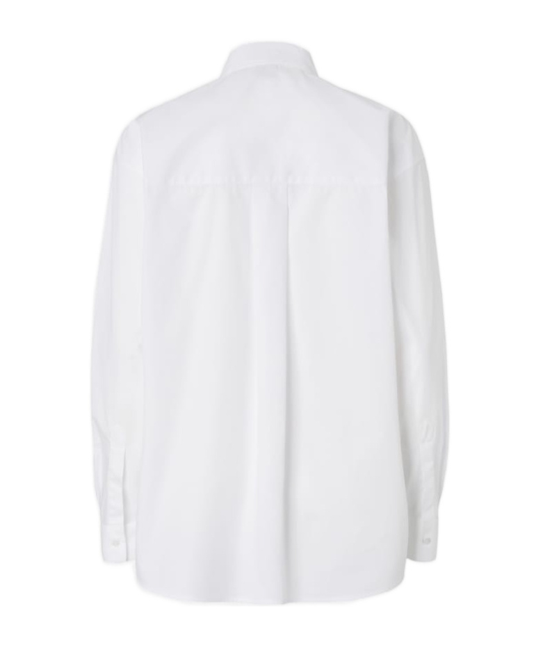 Pinko Oversize Poplin Shirt In White