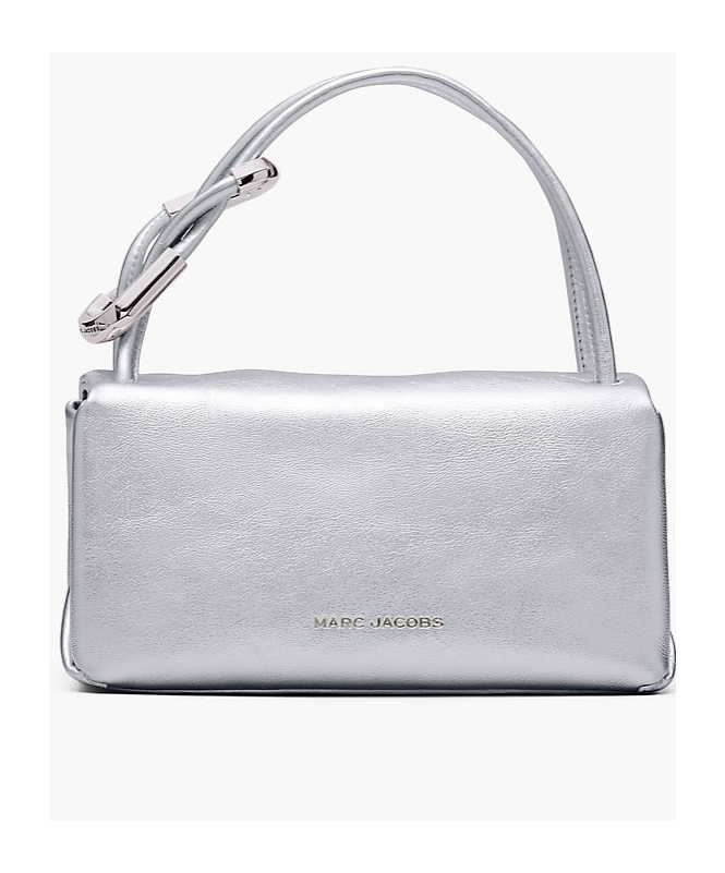 Marc Jacobs Metallic Mini Dual Handbag In Gray
