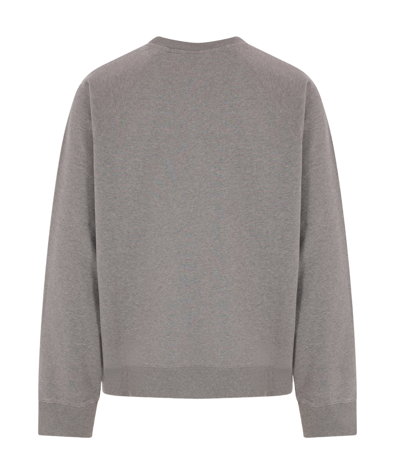 Maison Kitsuné Embroidery Oversize Raglan Sweatshirt In Gray