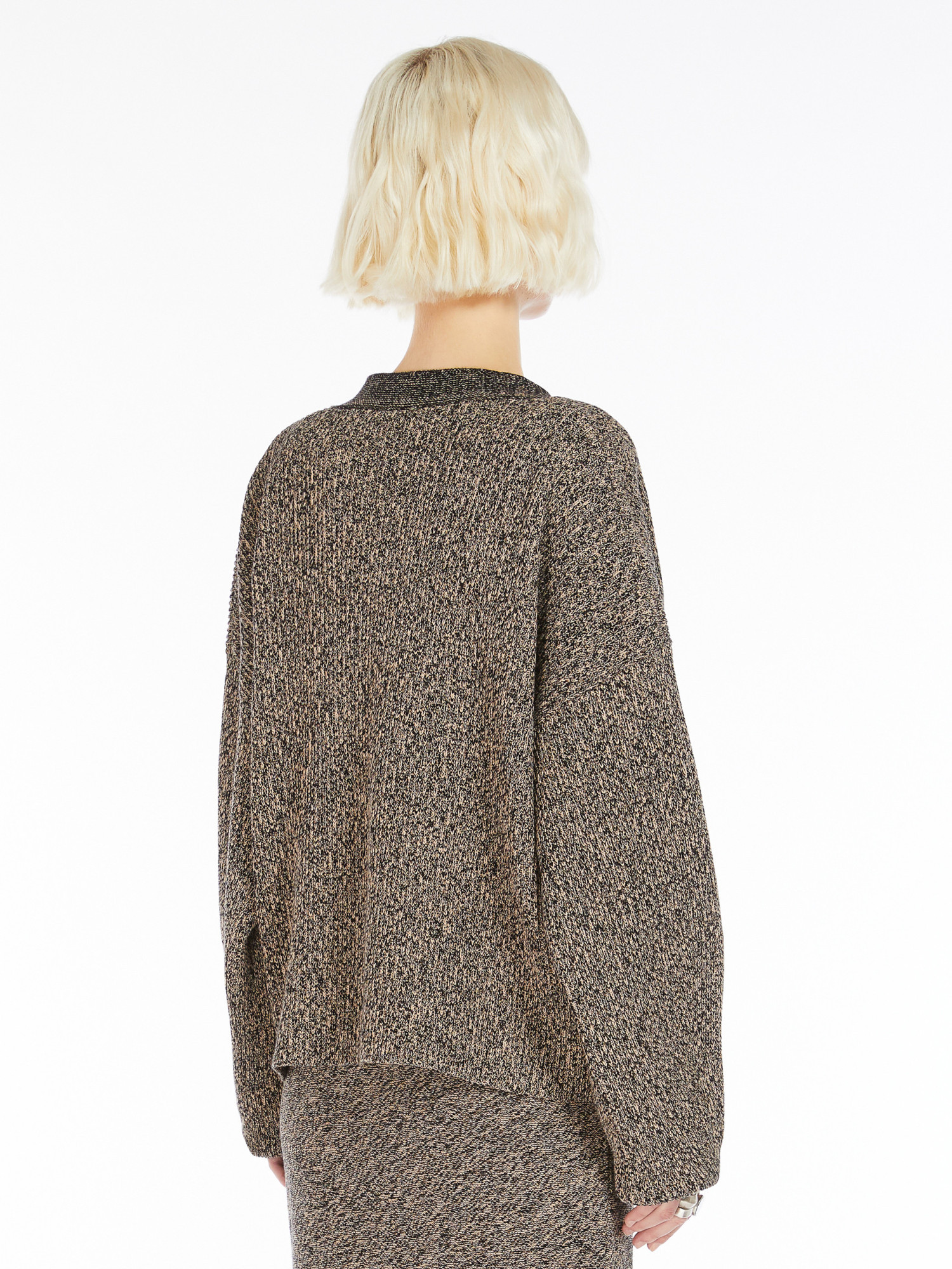 Sportmax Long-sleeved Sweater In Green