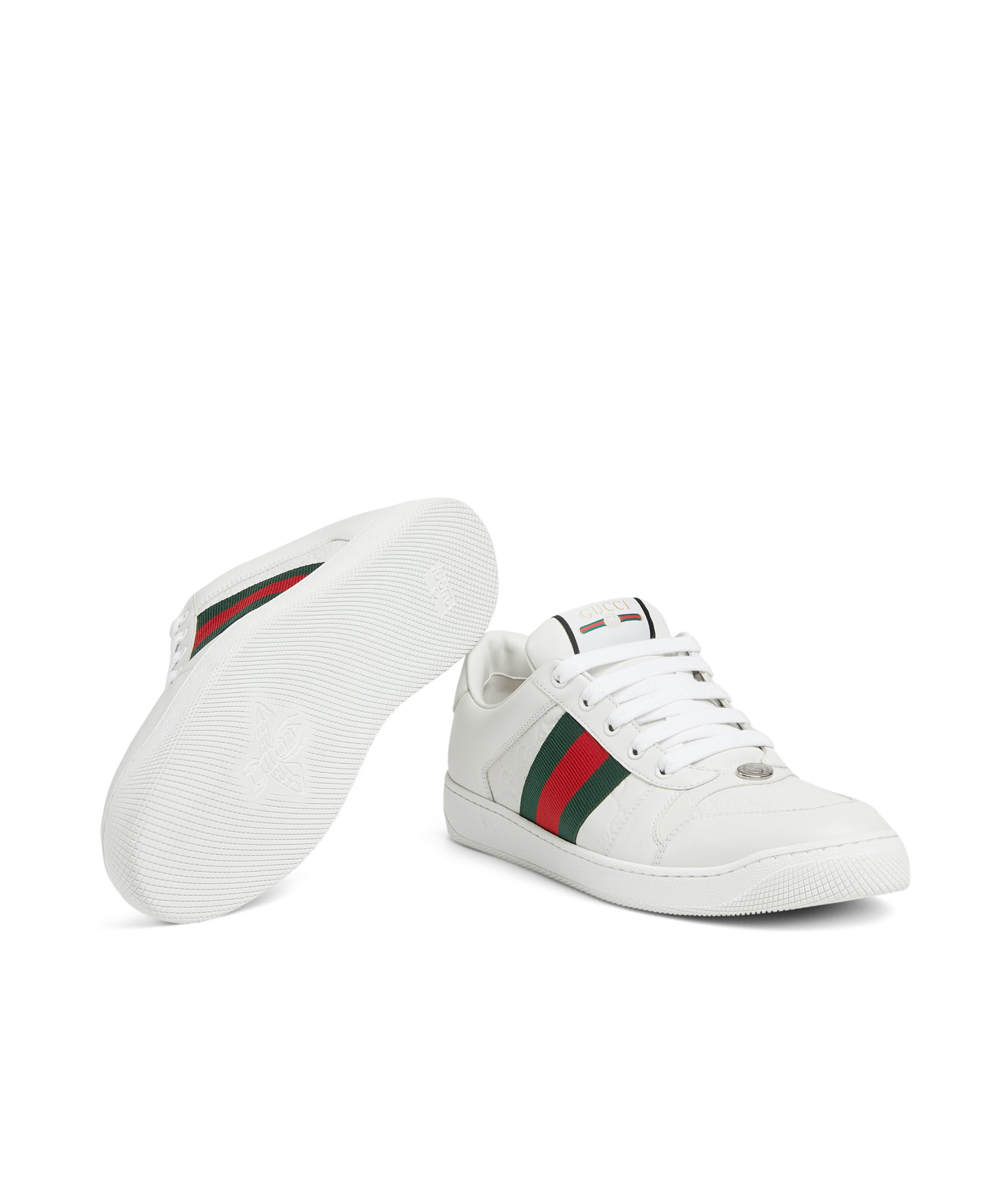 Gucci Screener Low-top Sneakers In White
