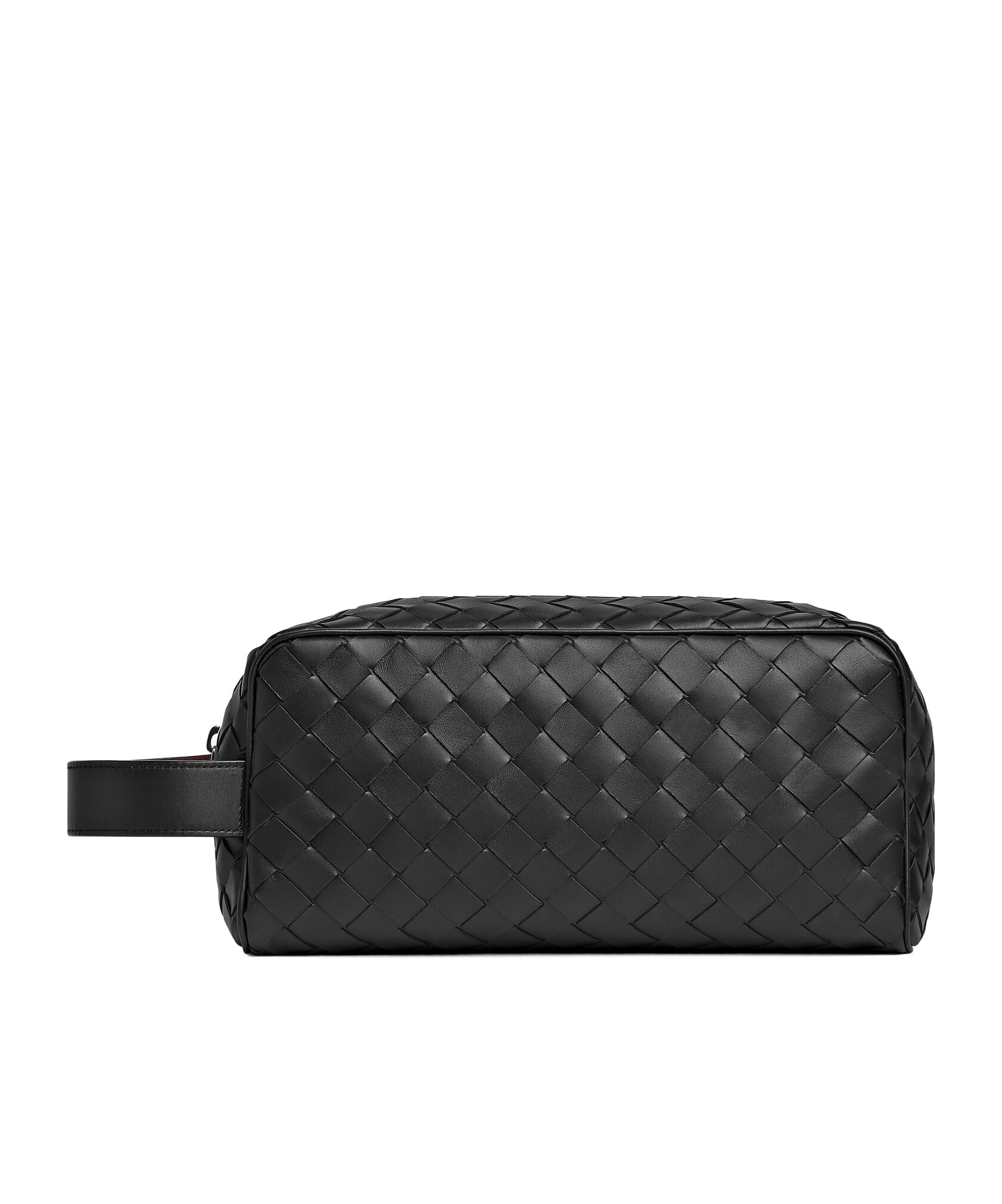 Bottega Veneta Intreciato Knitted Clutch In Black
