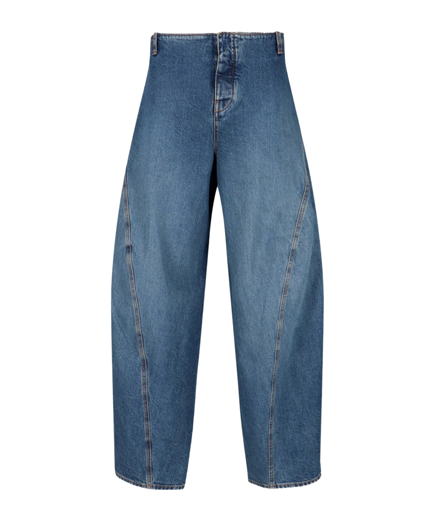 Alaïa Belt Loop Denim Trousers In Blue