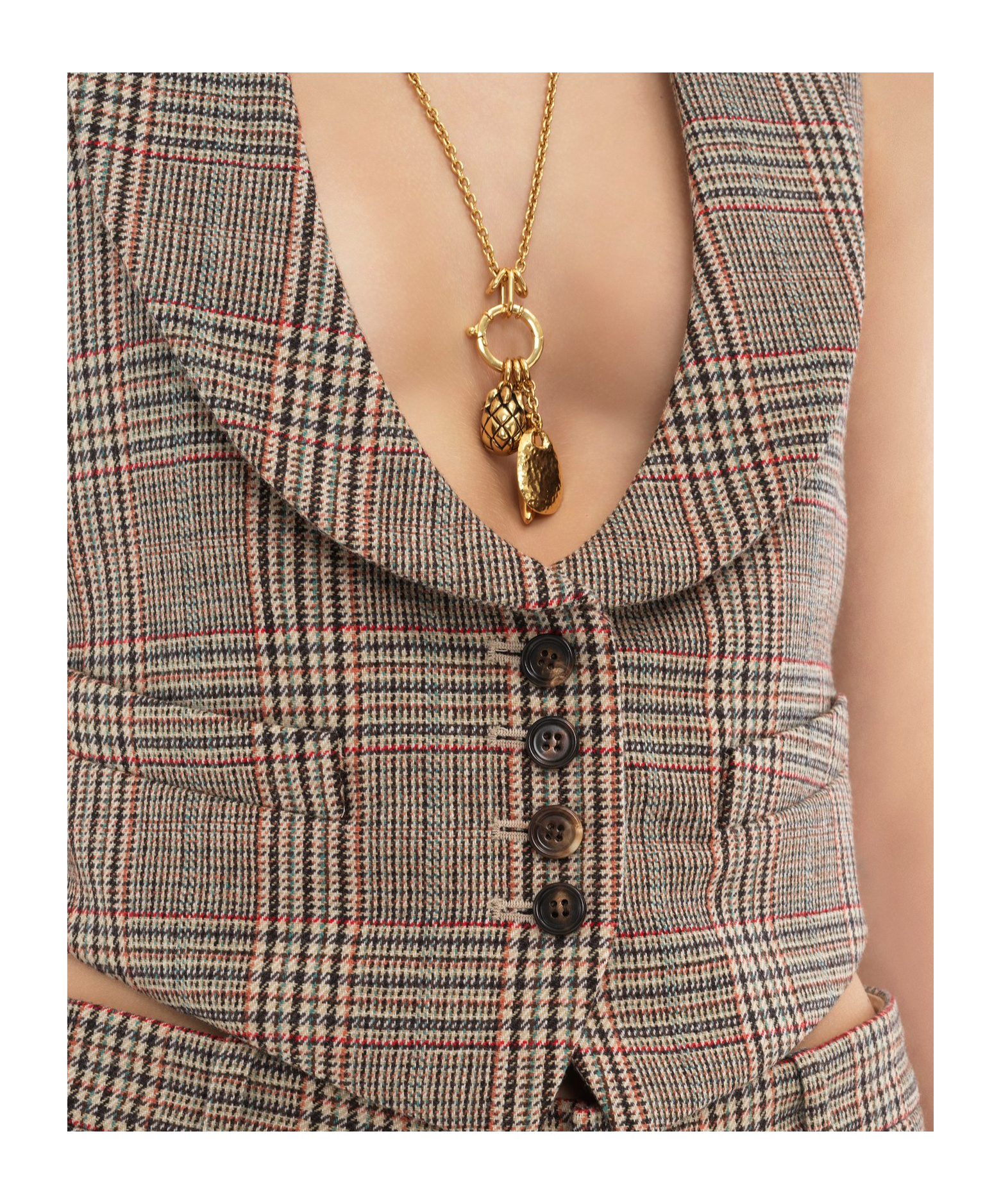 Chloé Sleeveless Wool Vest In Brown