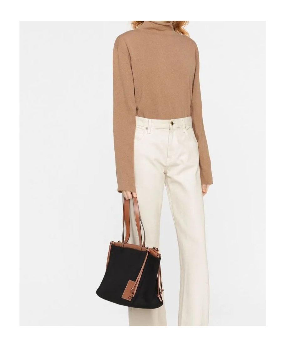 Jil Sander Long-sleeved Sweater In Brown